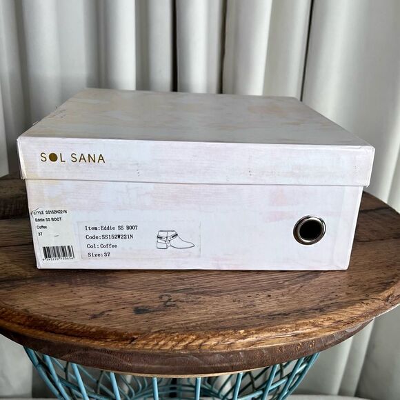 Sol Sana Eddie SS Harness Zipper Boot in Coffee, Euro Size 37/US 6. In Box, NWT! - Picture 12 of 15